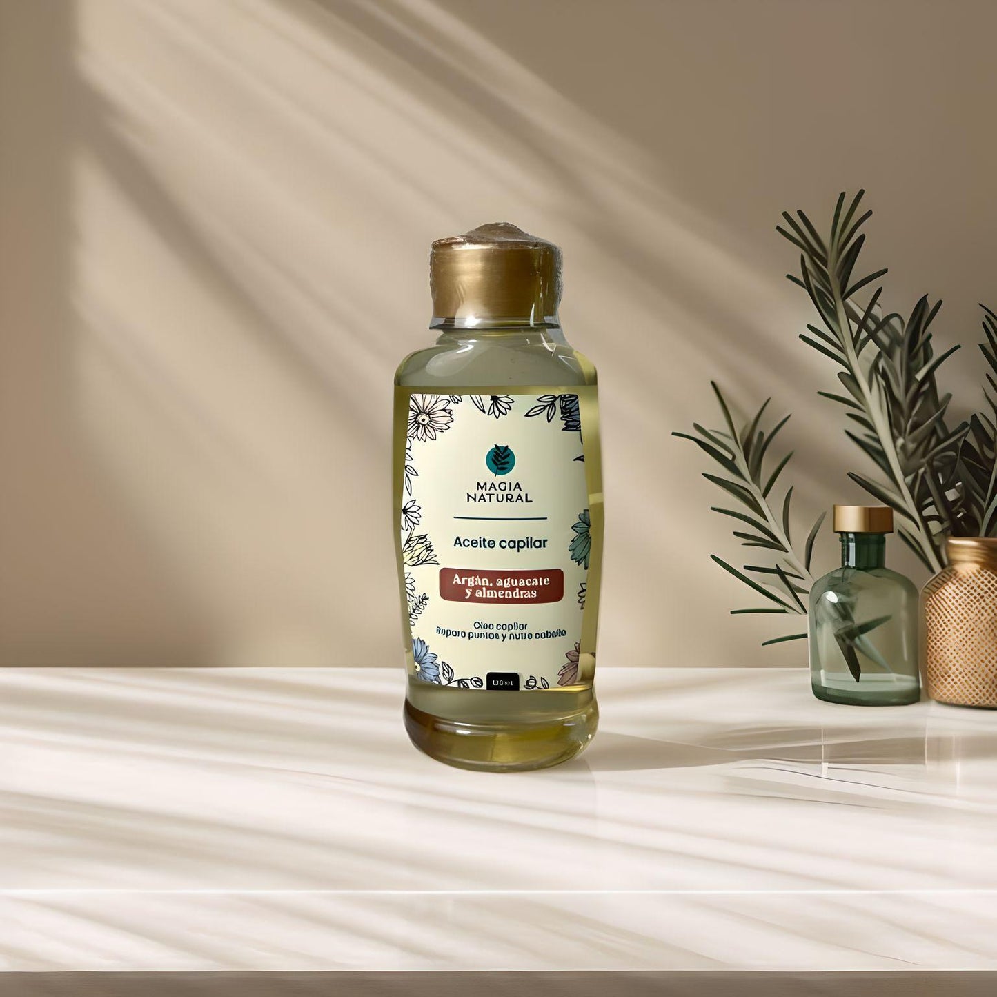 Aceite capilar
Argan, aguacate y almendras