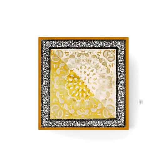 YELLOW EGYPT BANDANA 90 X 90 CM